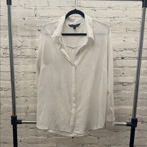 Women's White Button Down Shirt